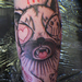 tattoo galleries/ - Abstract Cat Portrait Tattoo